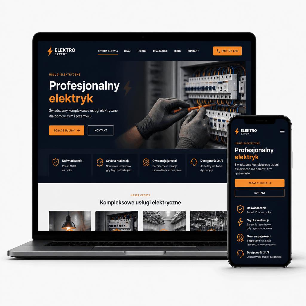 Projekt strony — Elektryk